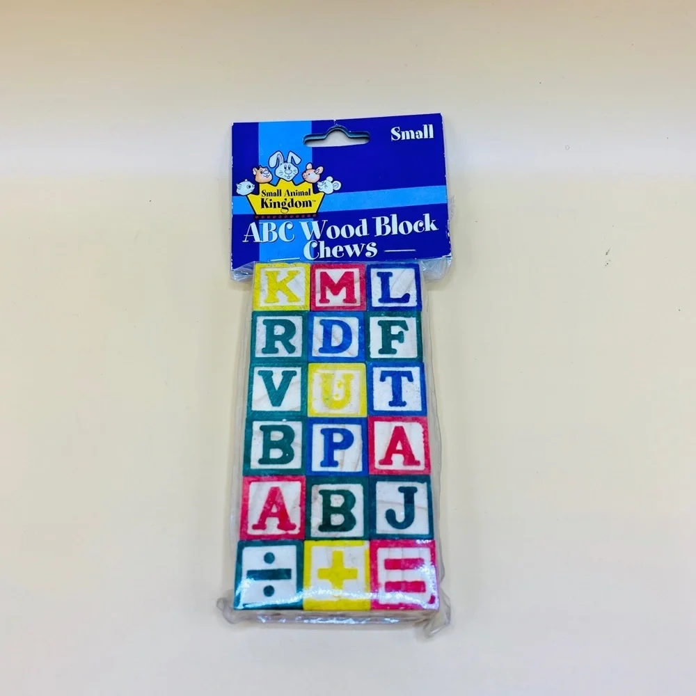 Small Animal Kingdom ABC Pet Wood Chew Blocks